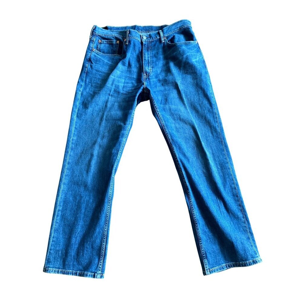 Levis 559 Mens Relaxed Straight Fit Jeans Size 38x32 Blue Denim